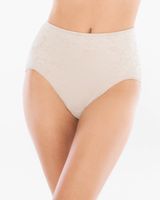 Soma Vanishing Tummy Floral Lace Modern Brief, Pale Sand, Size XXL