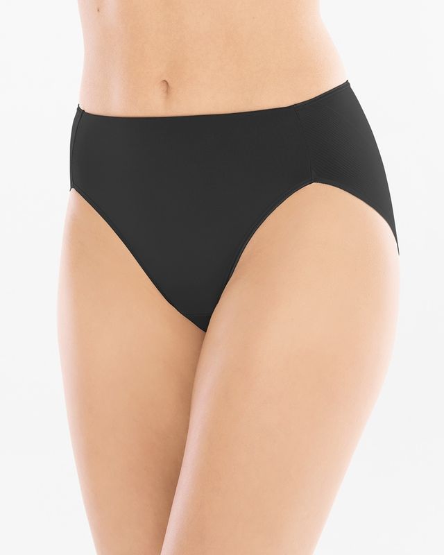 Soma Vanishing Tummy High-Leg Shaping Brief Underwear, Black, size S