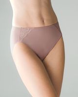 Soma Vanishing Tummy High-Leg Shaping Brief with Lace, Purple, size S