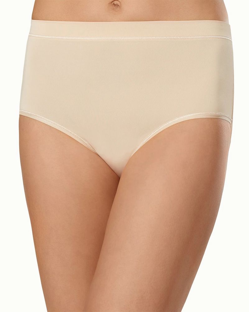 Soma Vanishing Tummy with Lace Modern Brief, Pale Sand
