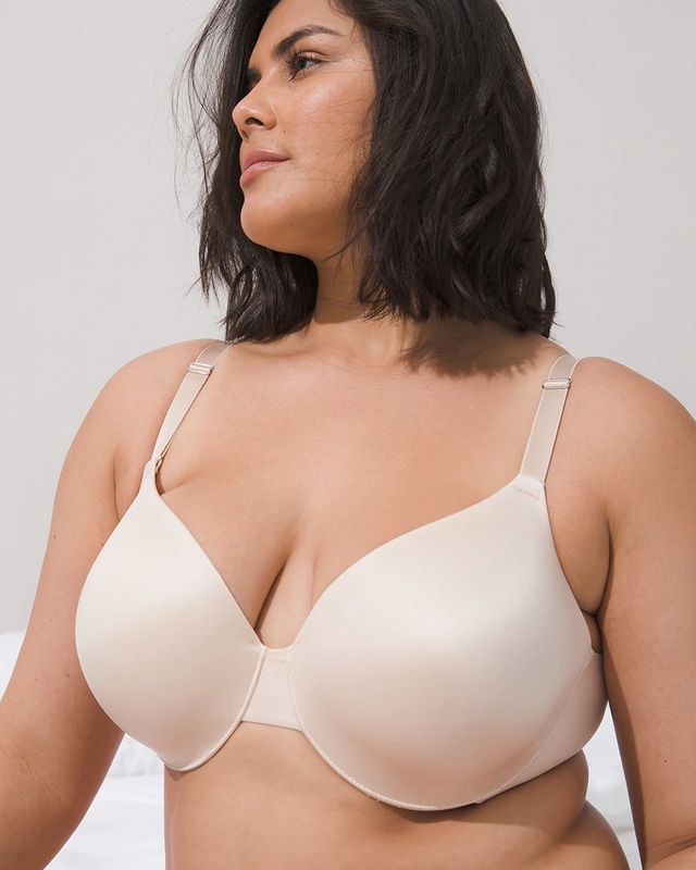 Soma Unbelievable Lift Unlined Perfect Coverage Bra, Tan