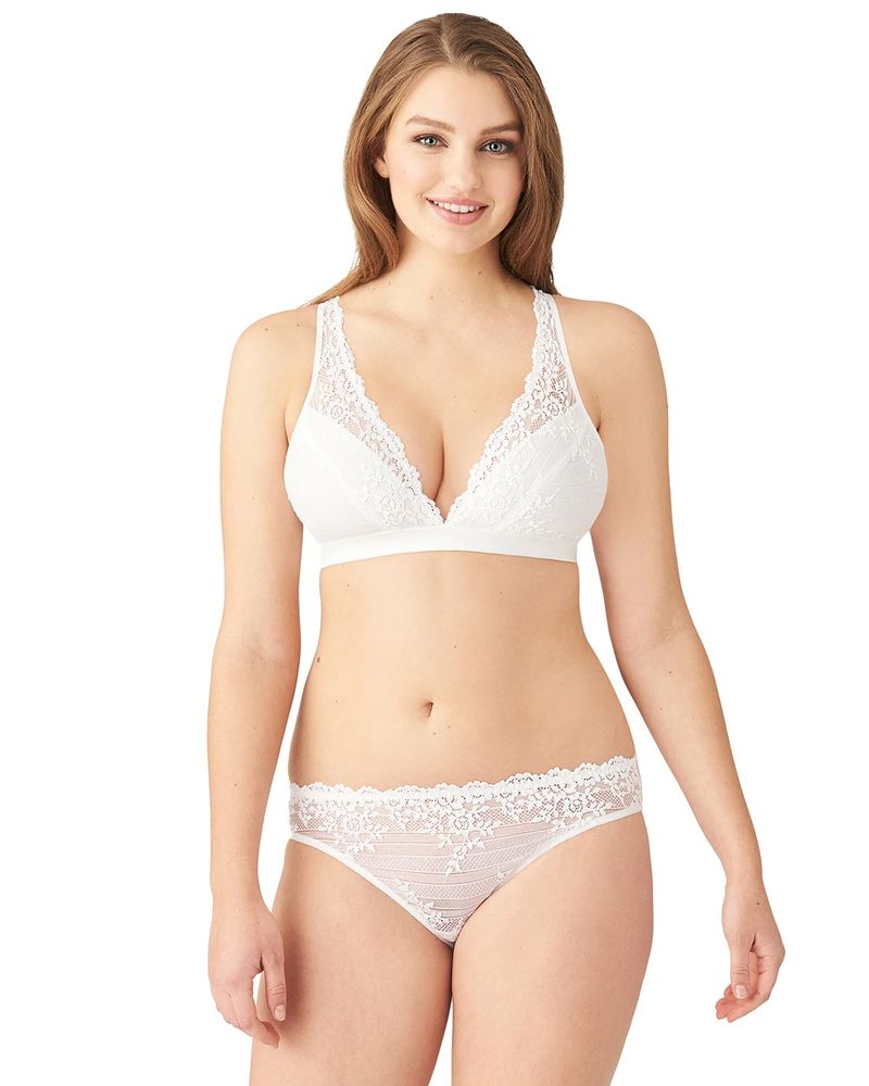 Soma Wacoal Embrace Lace Soft Cup Bra, Delicious White