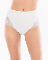 Soma Vanishing Tummy Retro Brief with Lace, Ivory, Size M