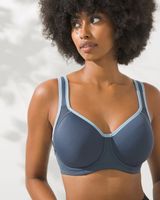 Wacoal Sport Contour Underwire Bra, OMBRE BLUE/ASHLEY BLUE, Size 32D, from Soma