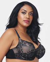 Curvy Couture Beautiful Bliss Lace Unlined Bra