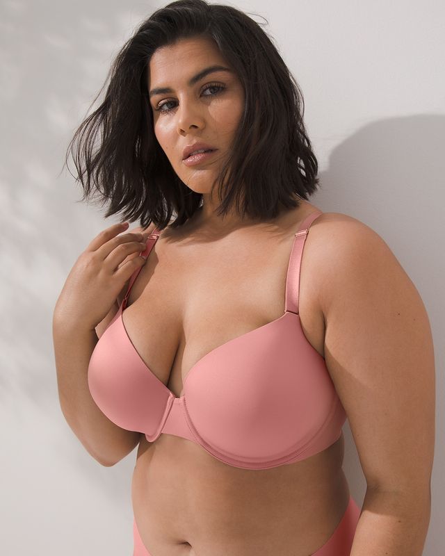 SOMA UNBELIEVABLE Lift Unlined Perfect Coverage Bra 38D hush Pink