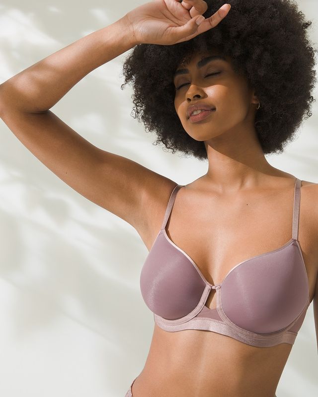 Soma Lightest Lift Smooth Perfect Coverage Bra, French Mauve