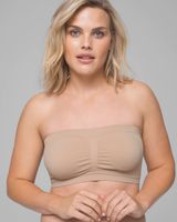 Soma Fashion Forms Bandeau Bra, Nude, Size M