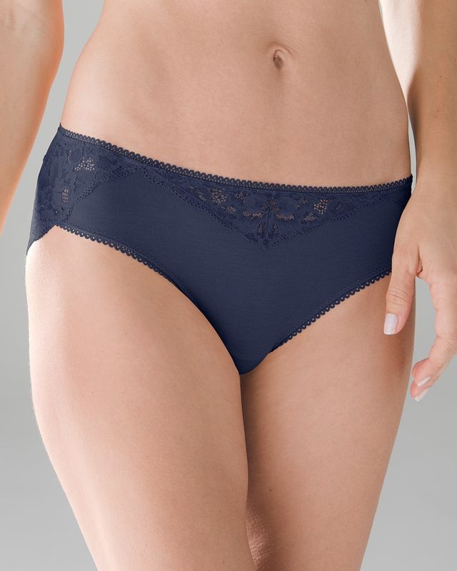 Soma Embraceable Signature Lace Hipster, Blue