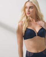 Soma Soma Sensual Front-Close Demi Bra, Nightfall Navy, Size 34B