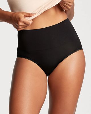 Yummie Ultralight Seamless Smoothing Brief, Black, Size S/M, from Soma
