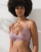 Soma Embraceable Reversible Lounge Bralette, French Mauve