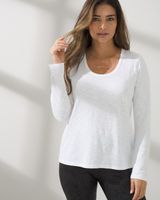 Soma Long Sleeve Slub Tee, Optic White, Size XXL