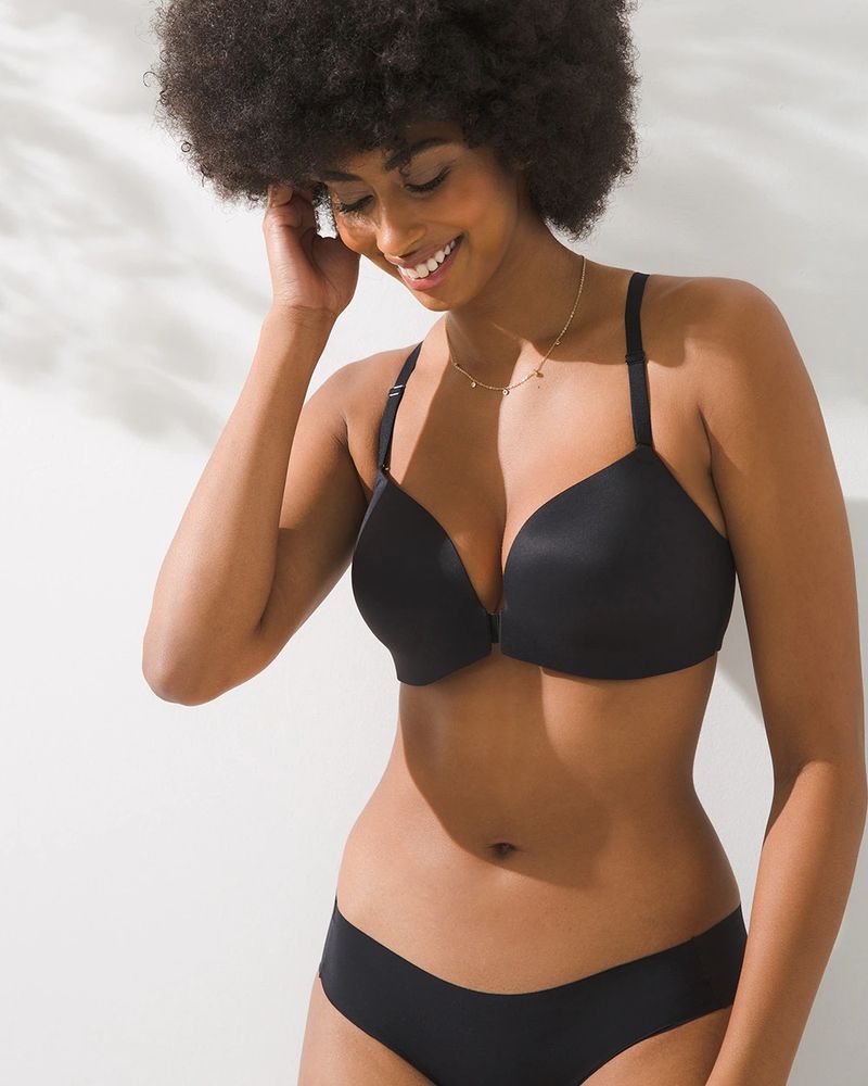 Soma Intimates - Get the same comfort and support as our best-selling  Enbliss Wireless Bra, with the Enbliss Front-Close Racerback Bra.
