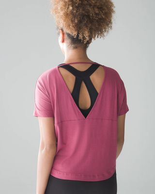 Soma Soma® Sport Open-Back Tee, HONEY ROSE