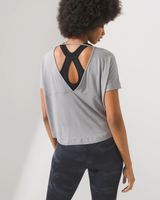 Soma Soma® Sport Open-Back Tee, RESTFUL GRAY, Size XL