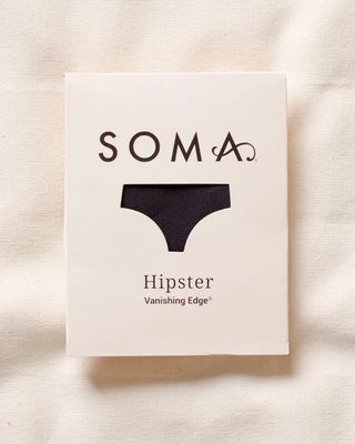 Soma Vanishing Edge Microfiber Hipster Single Pack, Black, Size L