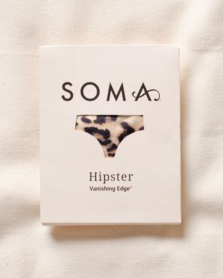 Soma Vanishing Edge Microfiber Hipster Single Pack, Tan, size S