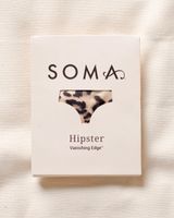 Soma Vanishing Edge Microfiber Hipster Single Pack, Tan, size M