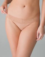 Soma TellTale The Romantic Thong, Toasted, Size XS