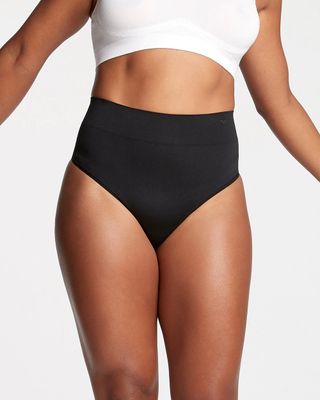 Yummie Liliana Comfort Curve Thong, Black, Size S/M, from Soma