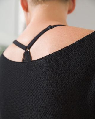 Soma SomaWKND™ Eco Yarn Bateau-Neck Sweater, Black, Size XL