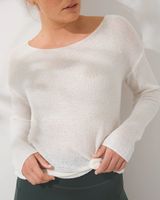 Soma SomaWKND™ Eco Yarn Bateau-Neck Sweater, Ivory, Size L