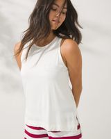 Soma Cool Nights Faux Pocket Sleep Tank, Ivory, Size S