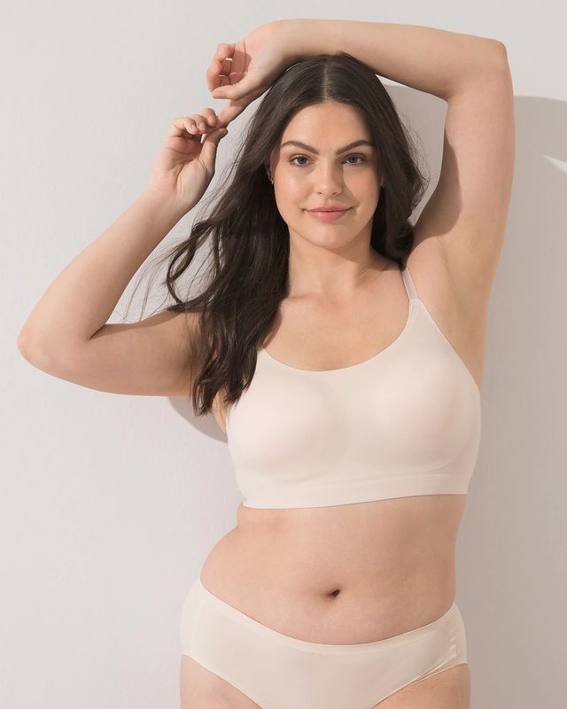 Soma Stunning Support Smooth Full Coverage Bra, Pale Sand