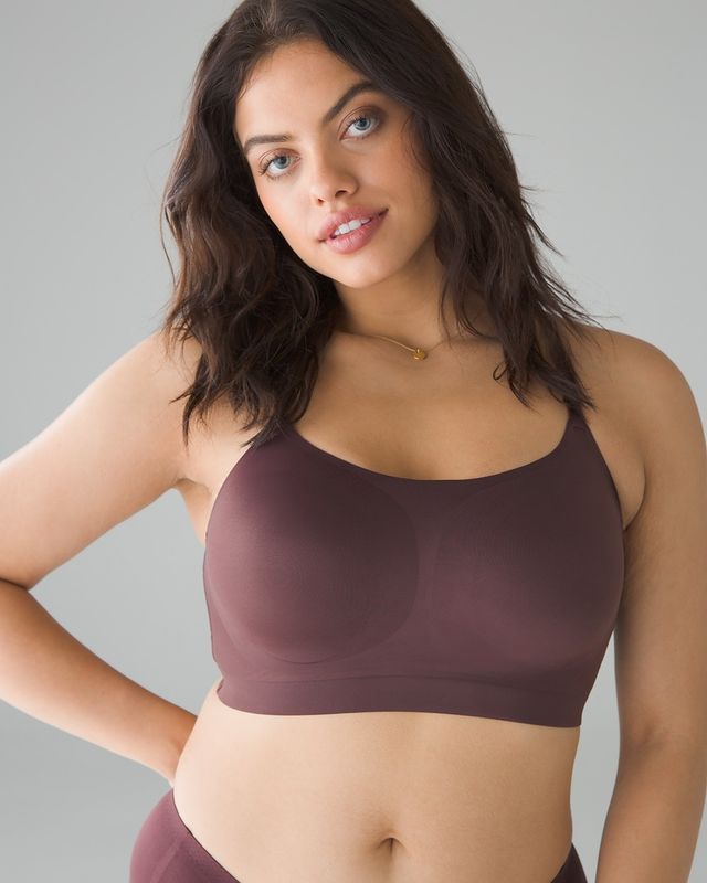 Soma Enbliss Luxe Adjustable Bralette, PINOT NOIR