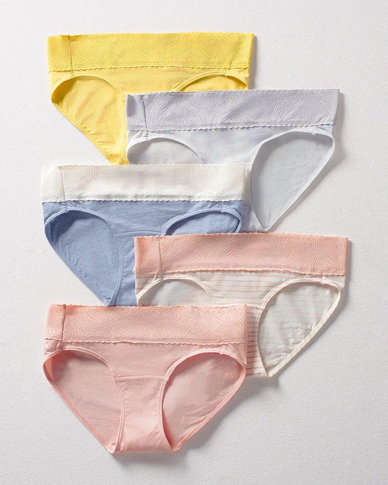 5-Pack Logo Cotton Hiphugger Panties