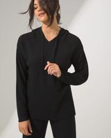 Soma SomaWKND™ Eco Yarn Ribbed Hoodie, Black