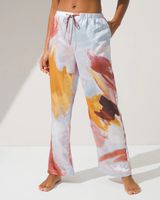 Soma Soma Sensual Satin Pajama Pants, NATURES ESSENCE POWER, Size XS