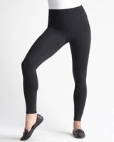 Yummie Rachel Cotton Stretch Shaping Leggings, Black, Size XL, from Soma