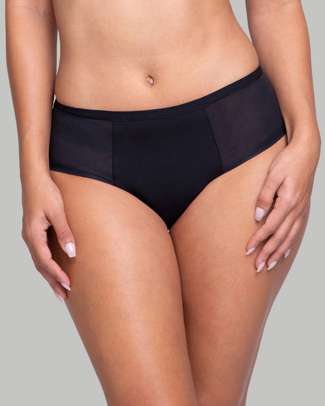 Soma Proof Leak-Resistant High Waisted Smoothing Brief Underwear, Black,  size XS