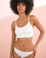 Soma Enbliss Luxe Lace Back Bralette, White/Ivory, size S