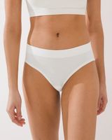 Soma Seamless Aloe Ribbed Hipster, White/Ivory, size M