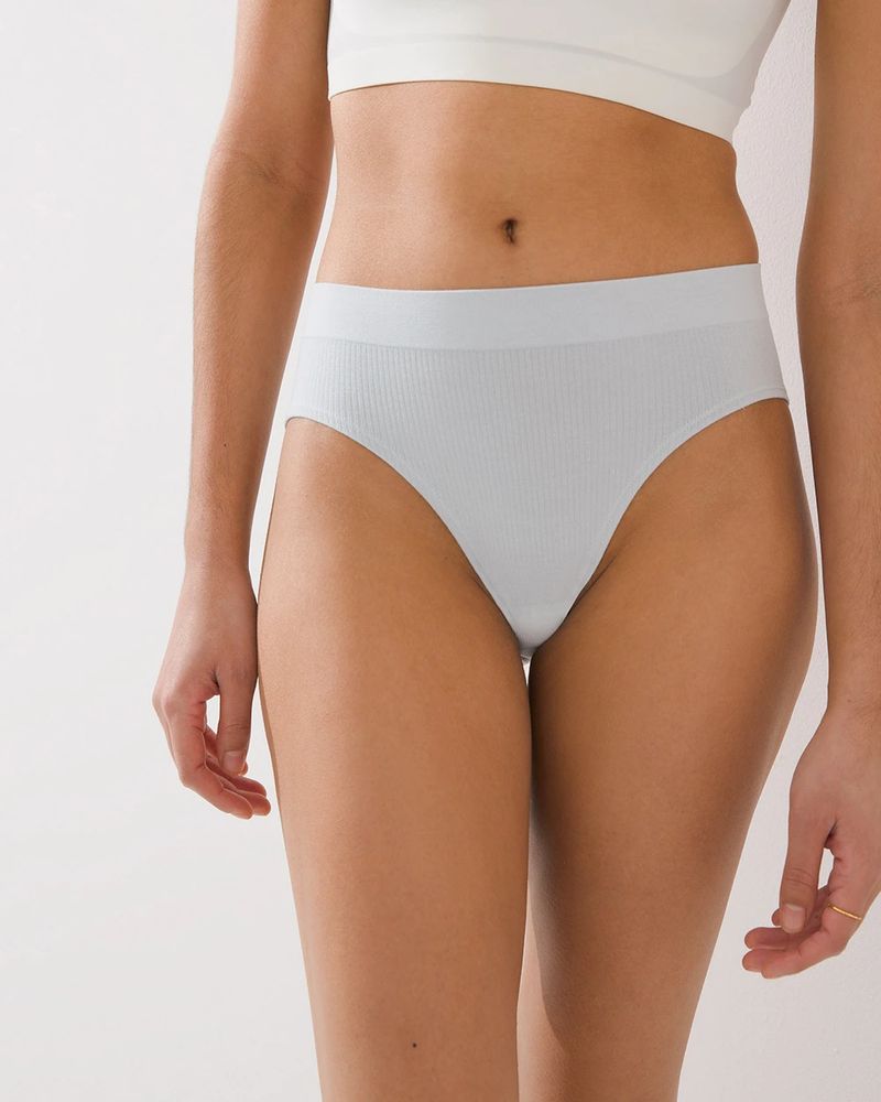 Seamless Ribbed Hipster Underwear