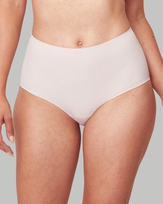 Soma Proof Leak-Resistant High Waisted Smoothing Brief, Tan, size S