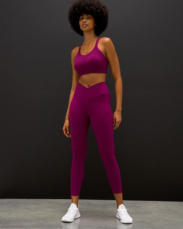 Soma 24/7 Crop Legging, Purple, size XXL