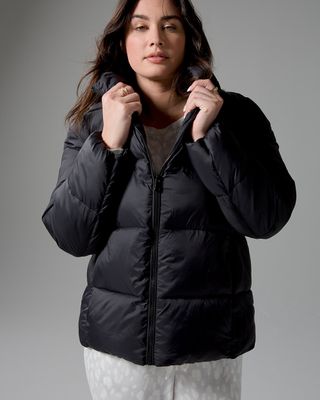 Soma Packable Puffer Jacket, Black, size S