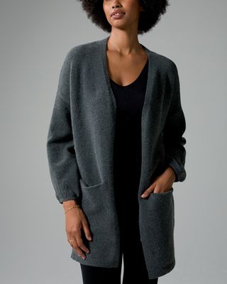 Soma Long Sweater Cardigan, Gray