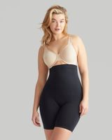 Soma Yummie Seamless High Waisted Thigh Shaper, Black