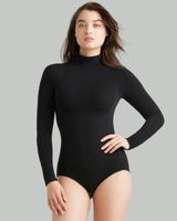 Soma Yummie Madelyn Mock Neck Bodysuit, Black, size S/M