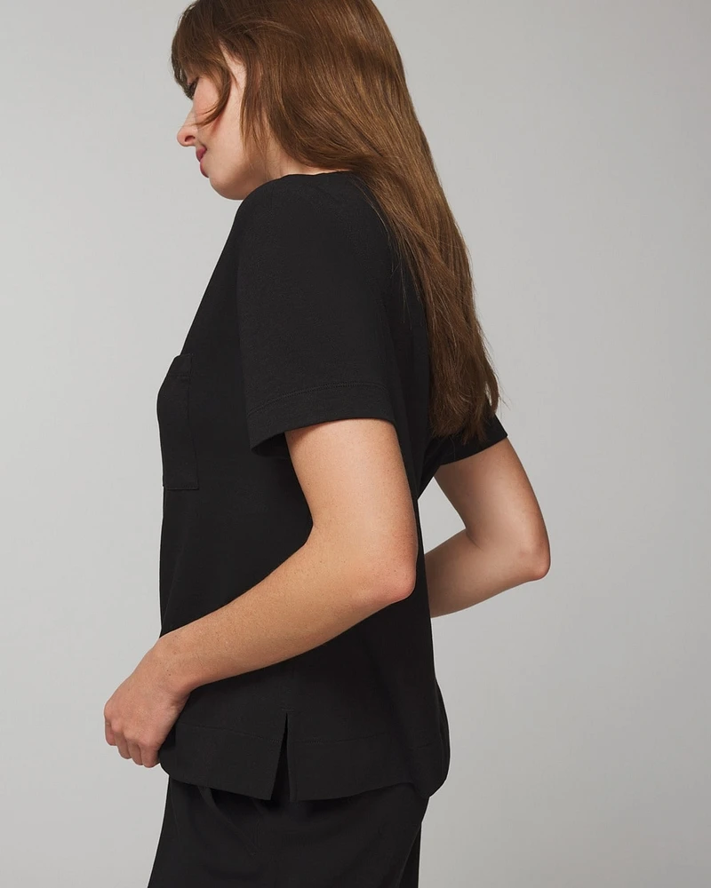 Most Loved Cotton Short-Sleeve Pocket Tee