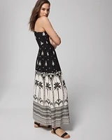 Soft Jersey One-Shoulder Knot Maxi