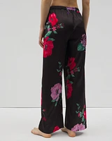 Satin Printed Pajama Pants