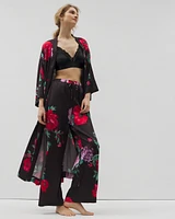 Satin Printed Pajama Pants