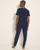 Cool Nights Short-Sleeve Banded Bottom Set