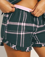 Flannel Super Soft Ruffle Short